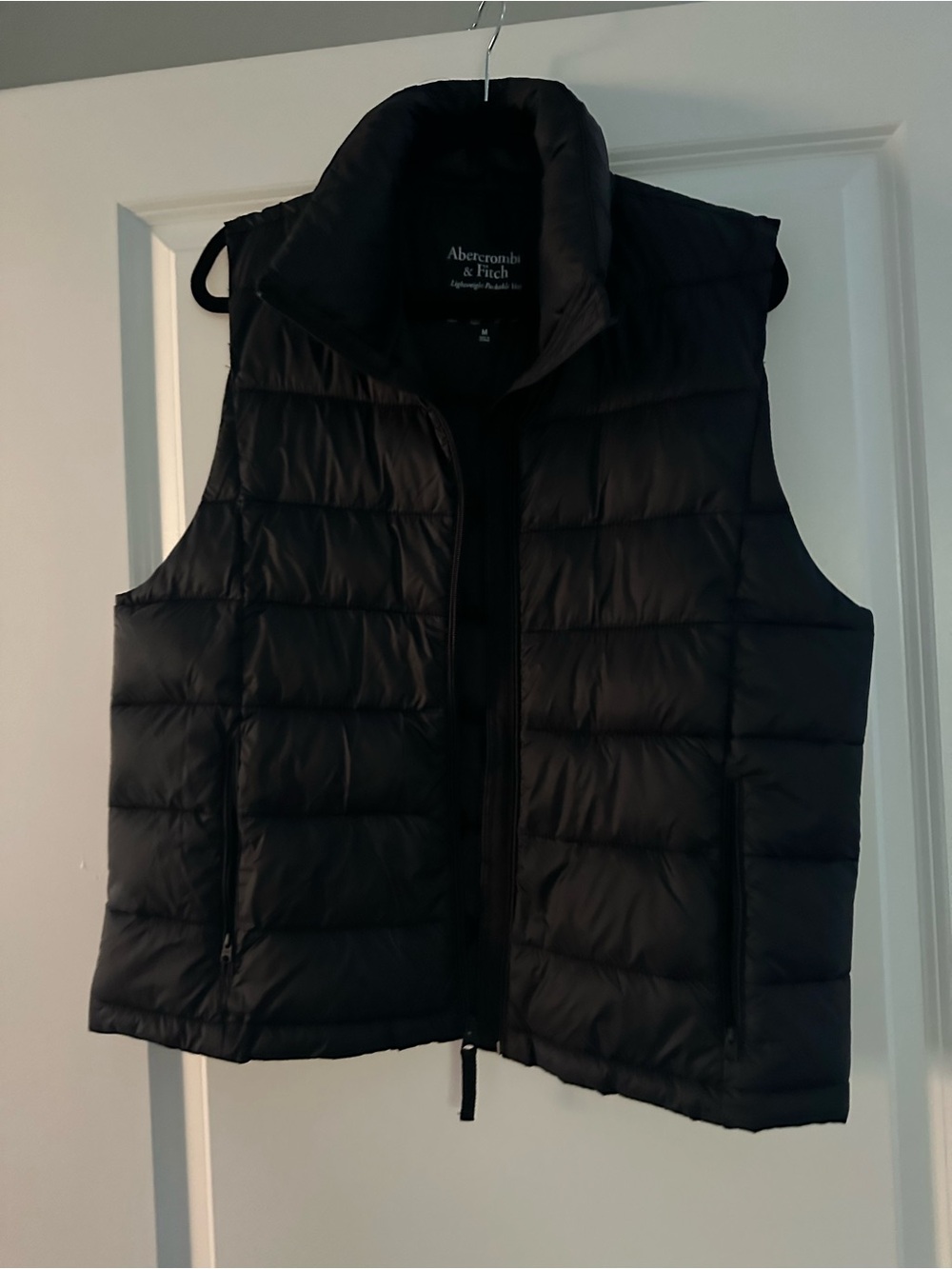 Abercrombie & Fitch Black Quilted Puffer Vest